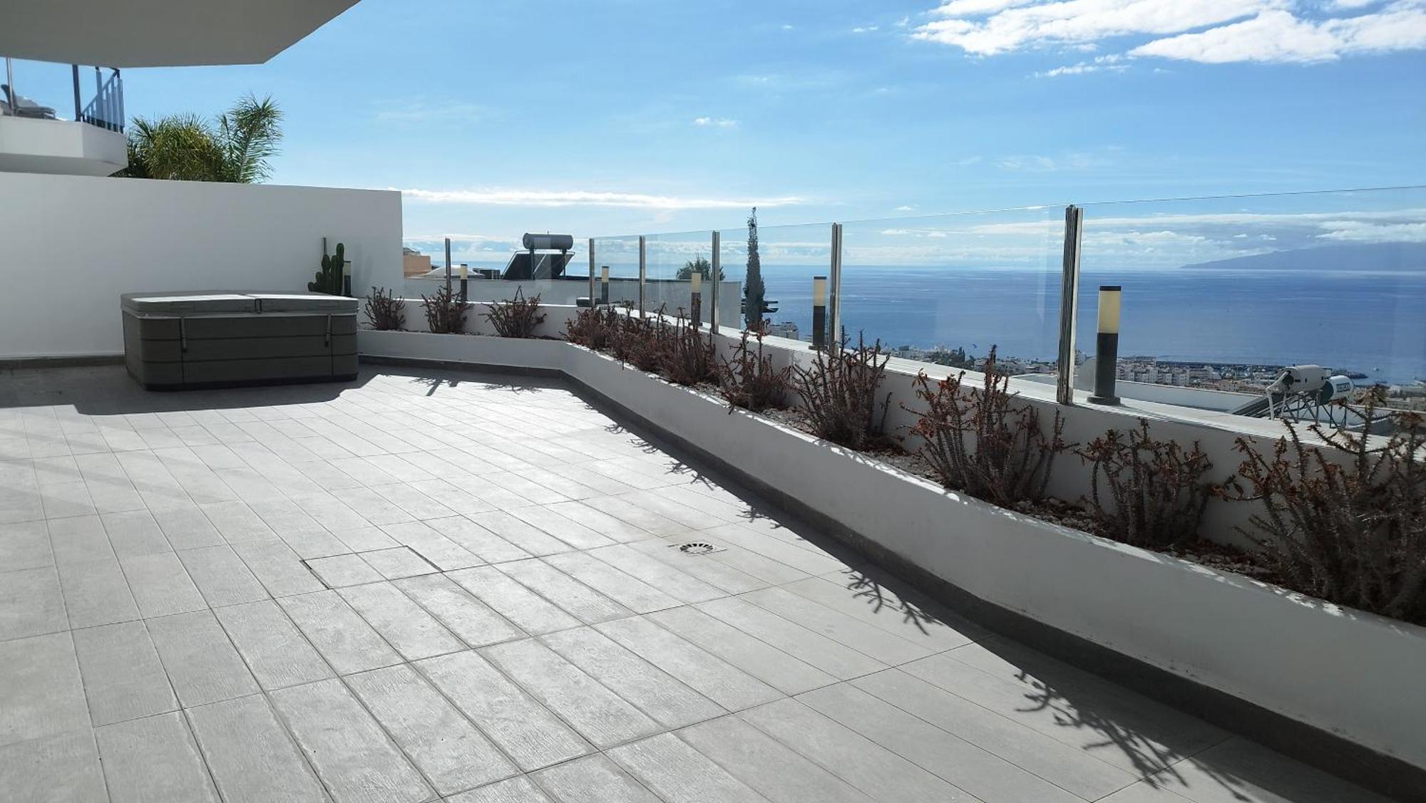 Sunset White Villa - Ocean View, Jakuzzi, Heated Pool, Air-Conditioning, Grill Playa de las Americas  Bagian luar foto